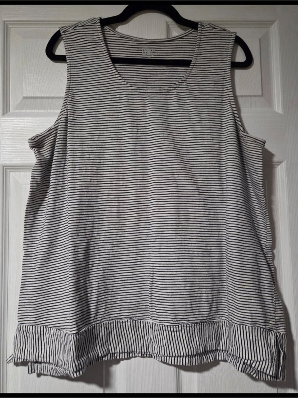 Black and White Striped Tank Top